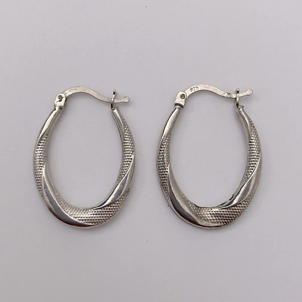925 Silver hoop earrings